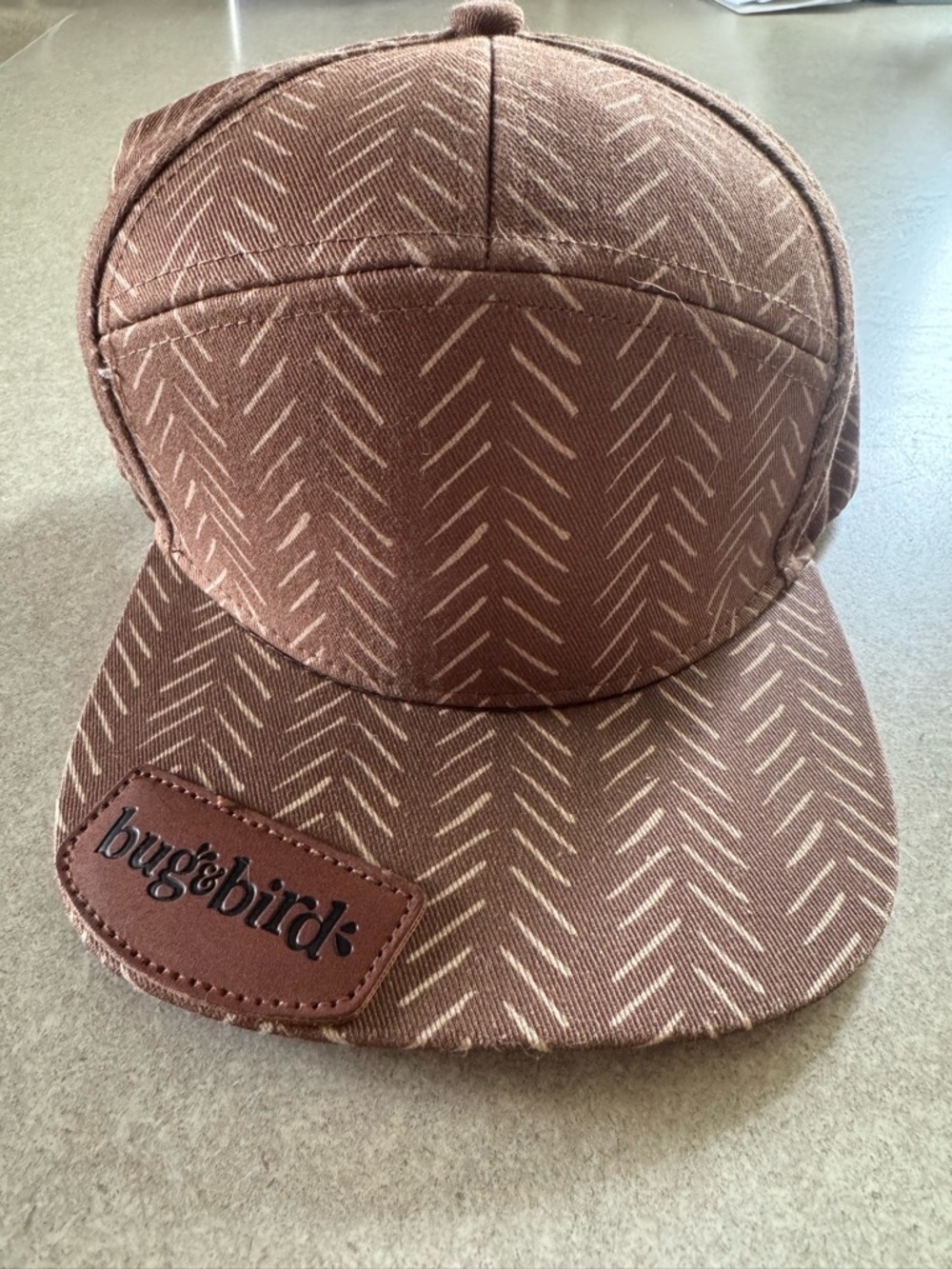 bug & bird Kids Brown Patterned Cap